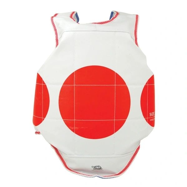 Chest Guard - Reversible Dot Pattern Blue/Red